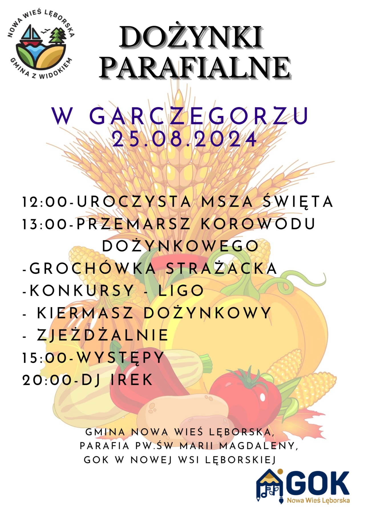 Dożynki Parafialne, 25 sierpnia 2025 roku