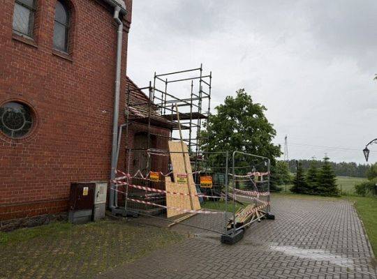 Remont dachu Kościoła, II etap.