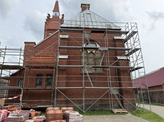 Remont dachu Kościoła, II etap.